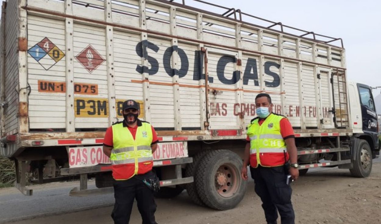 Roban camión cargado con balones de gas en Trujillo