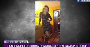 Nueva jefa de Sutran tiene denuncias por hurto