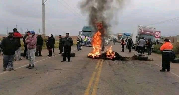 Suspenden viajes a Trujillo por bloqueo de vías