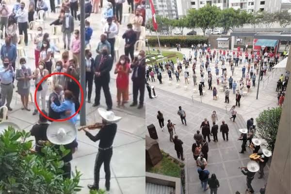 Exministro Juan Silva fue despedido  con mariachis