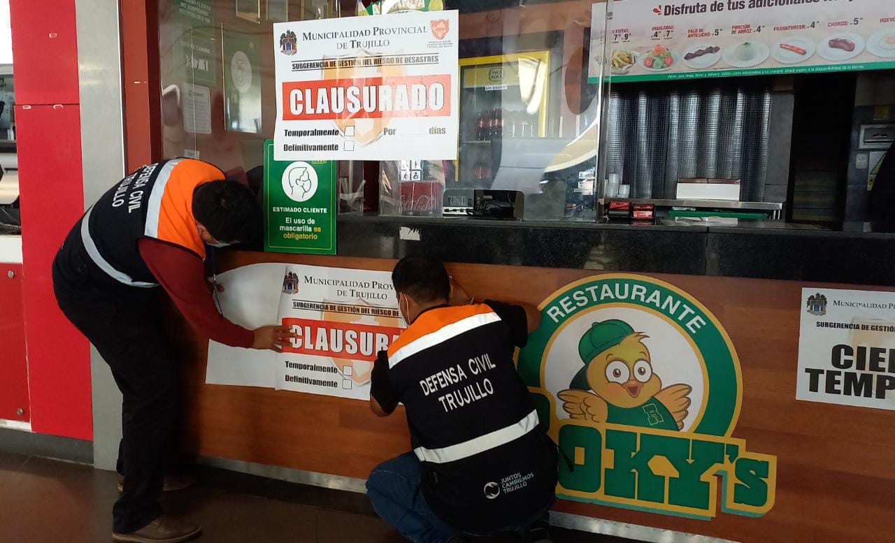 MPT  clausura pollería Roky's  por incumplir normas de seguridad