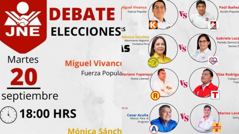 JNE: Candidatos al GRLL debatirán este martes