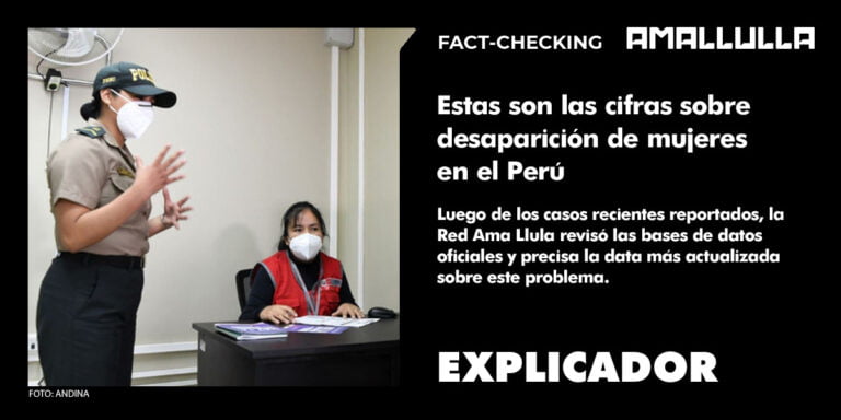 Estas son las cifras sobre desaparición de mujeres en el Perú