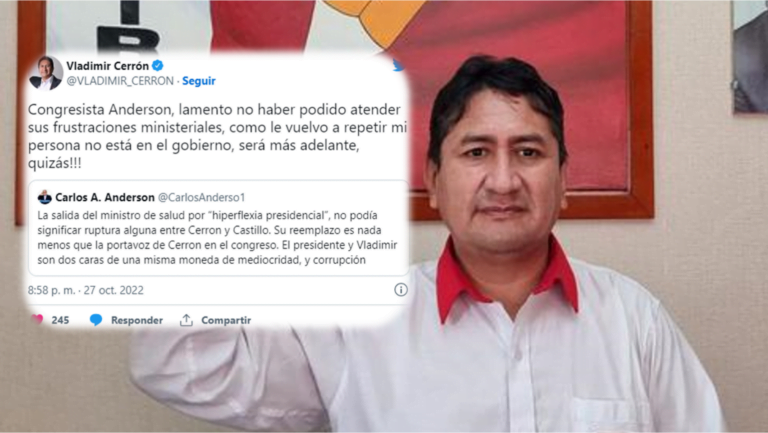 Vladimir Cerrón se ve como futuro presidente del Perú