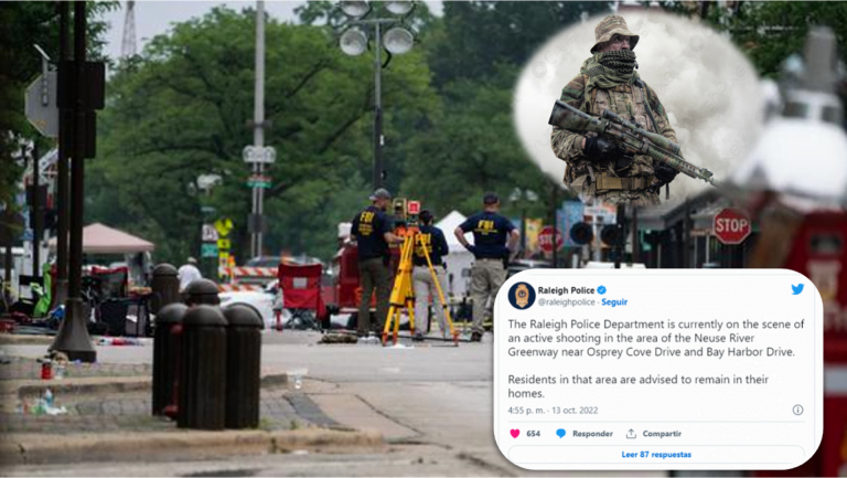 Se registra tiroteo en Raleigh, Estados Unidos, que habría dejado cinco fallecidos