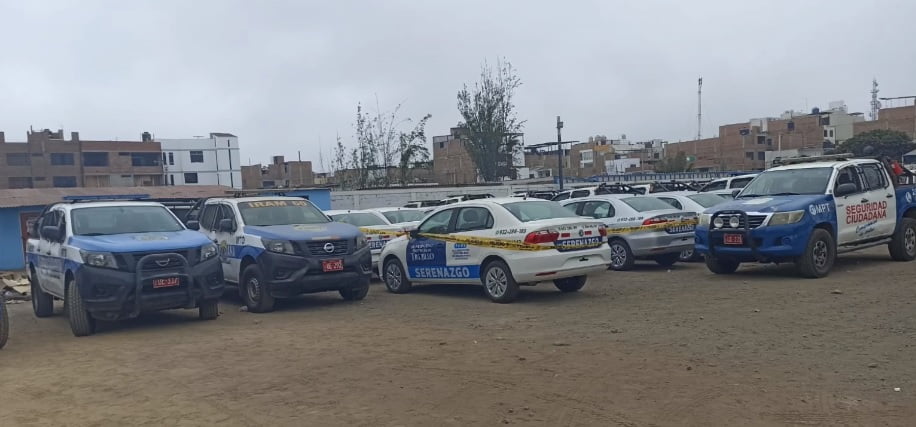 Serenazgo de Trujillo: Camionetas antiguas recién abastecidas y las 59 nuevas en desuso