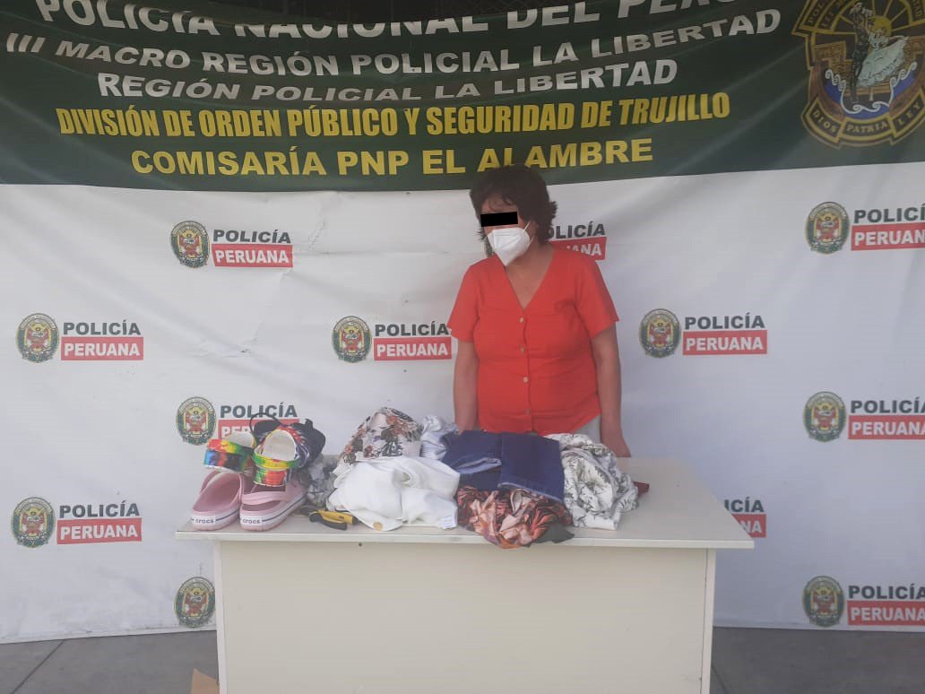 Capturan a tendera que robó prendas valorizadas en casi S/ 3 mil en Mall Aventura Plaza