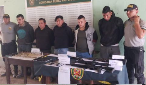 <strong>La Libertad: Capturan a criminales que pretendían asaltar empresa minera</strong>