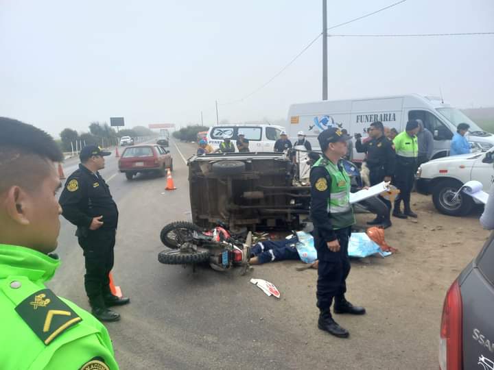 Hombre muere en accidente de tránsito en Víctor Larco