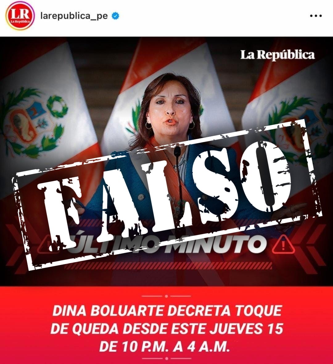 Es falso que el gobierno haya decretado toque de queda en el país