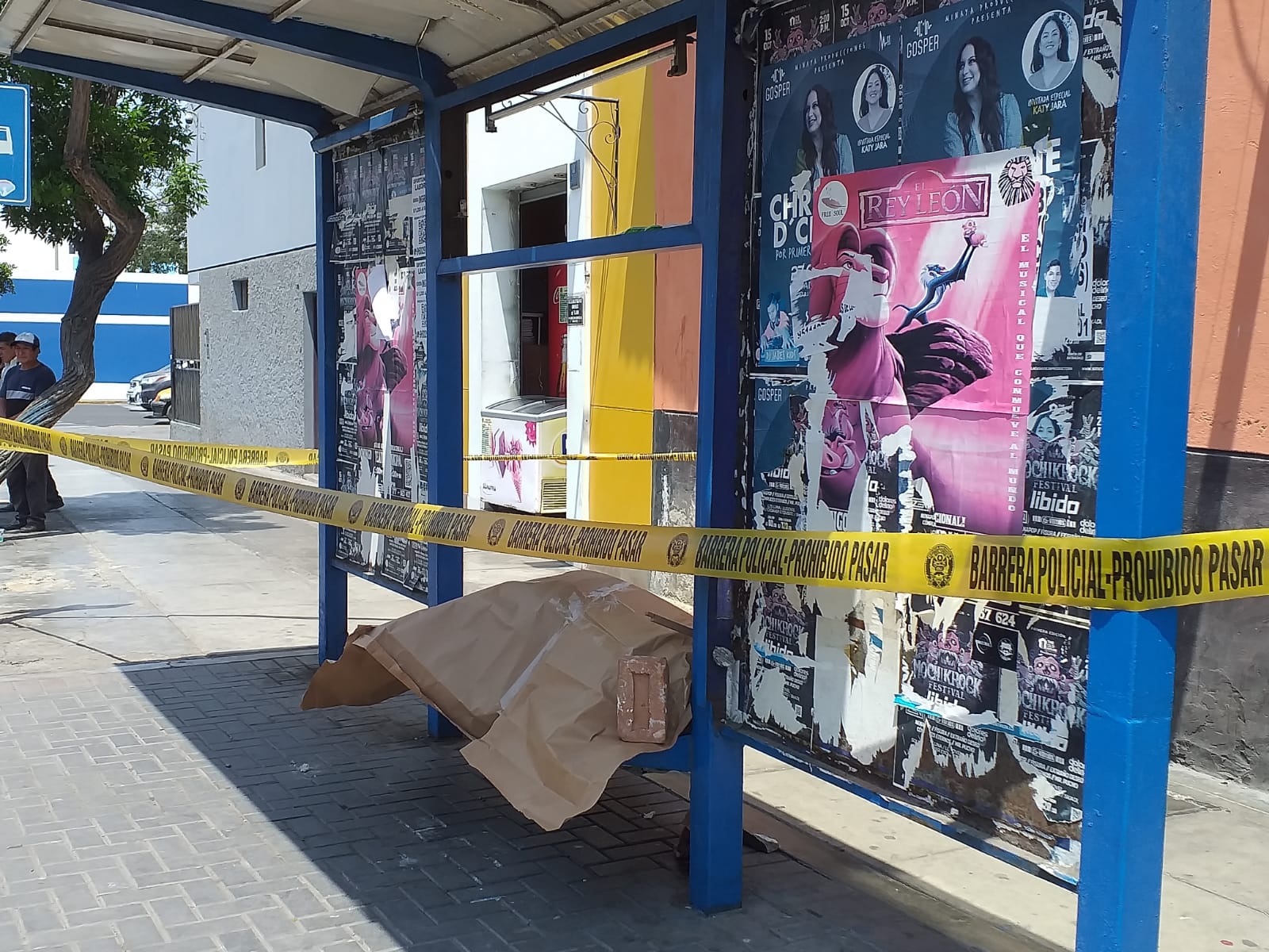 Hombre es hallado muerto en paradero cerca a colegios Modelo y Belaunde