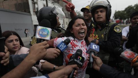 Detienen a excandidata de Perú Libre al congreso por alterar Marcha por la Paz
