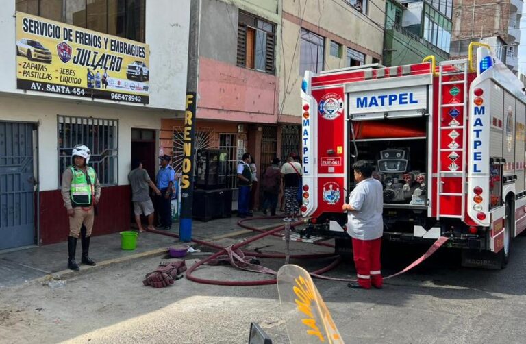 Trujillo: Se registró incendio en la vivienda ubicada en la Av. Santa