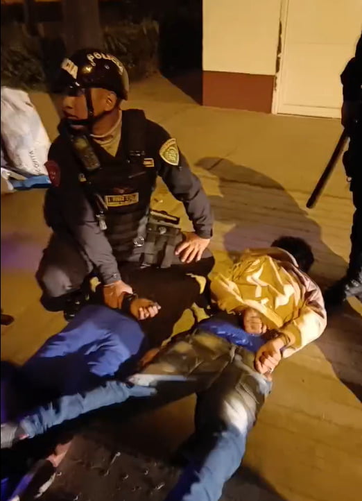Policía capturó a dos raqueteros tras persecución en Víctor Larco