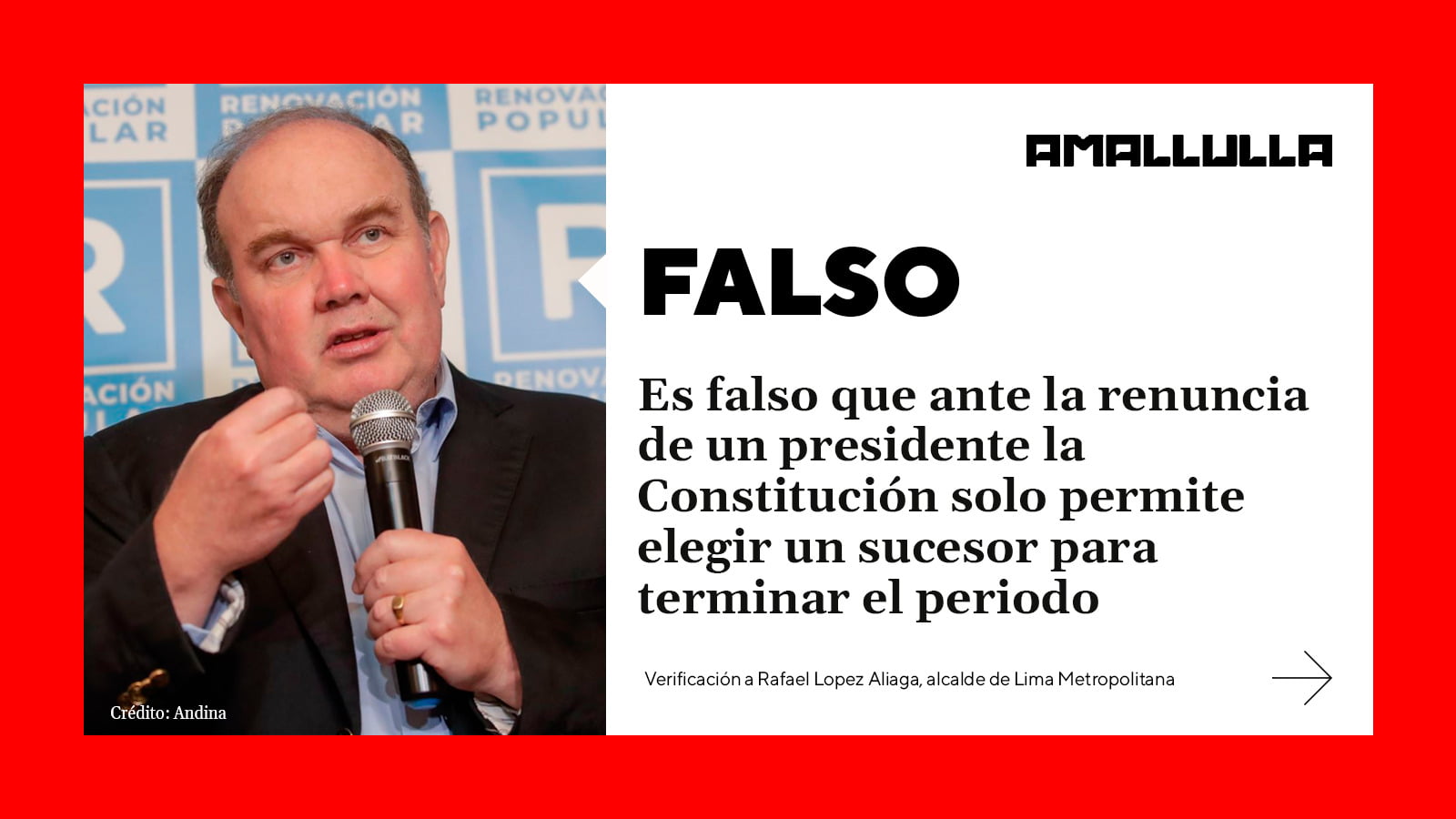 Es falso que ante la renuncia de un presidente la Constitución solo permite elegir un sucesor para terminar el periodo  