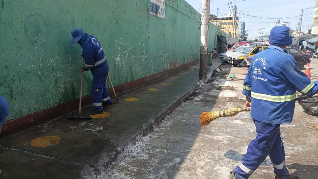Trujillo: Desinfectan mercado La Unión