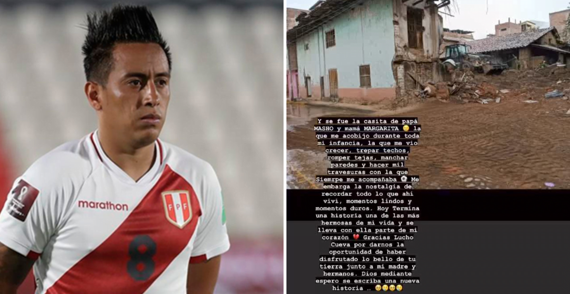 Huamachuco: Casa donde vivió Christian Cueva durante su infancia fue destruida por las lluvias