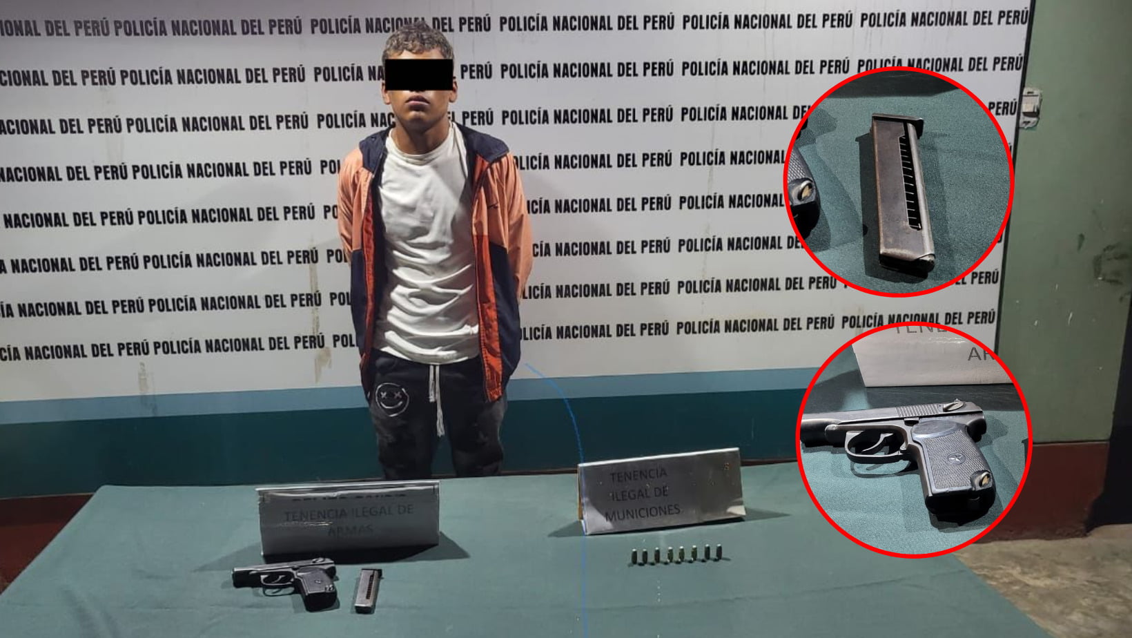 Trujillo: Adolescente es detenido con arma de fuego en Alto Trujillo