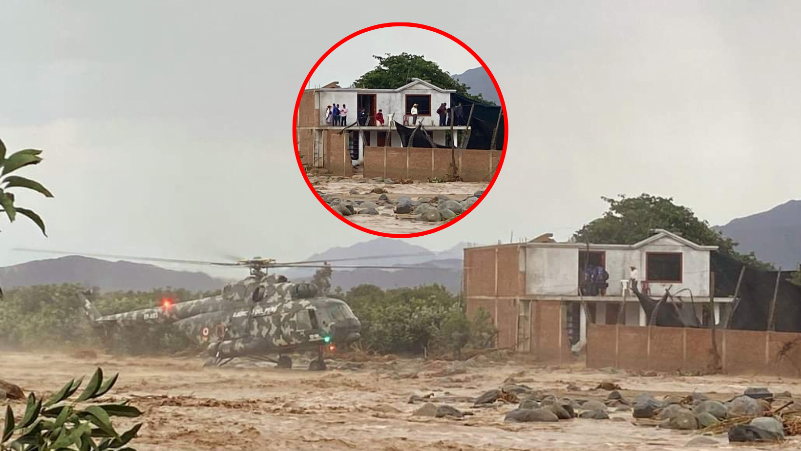 Virú: Rescatan a 20 personas atrapadas tras desborde de río Huamanzaña