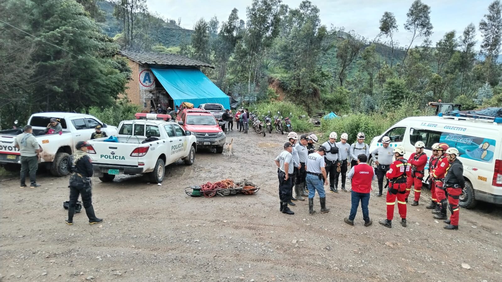 Otuzco: Suspenden búsqueda de mineros artesanales atrapados por fuertes lluvias