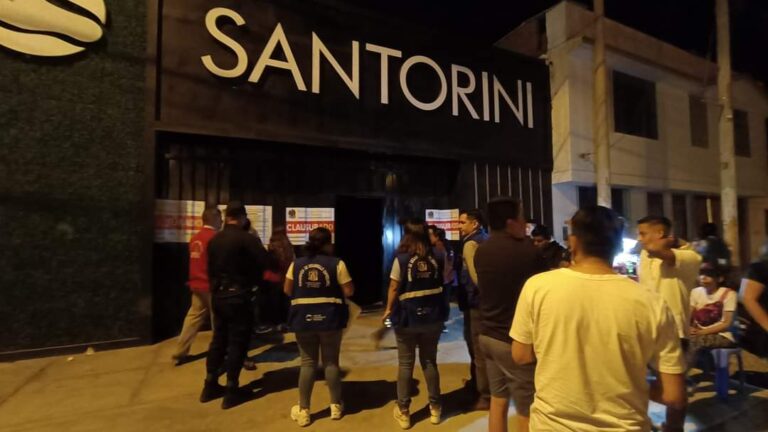 Trujillo: Clausuran discoteca Santorini por falta de licencia de funcionamiento