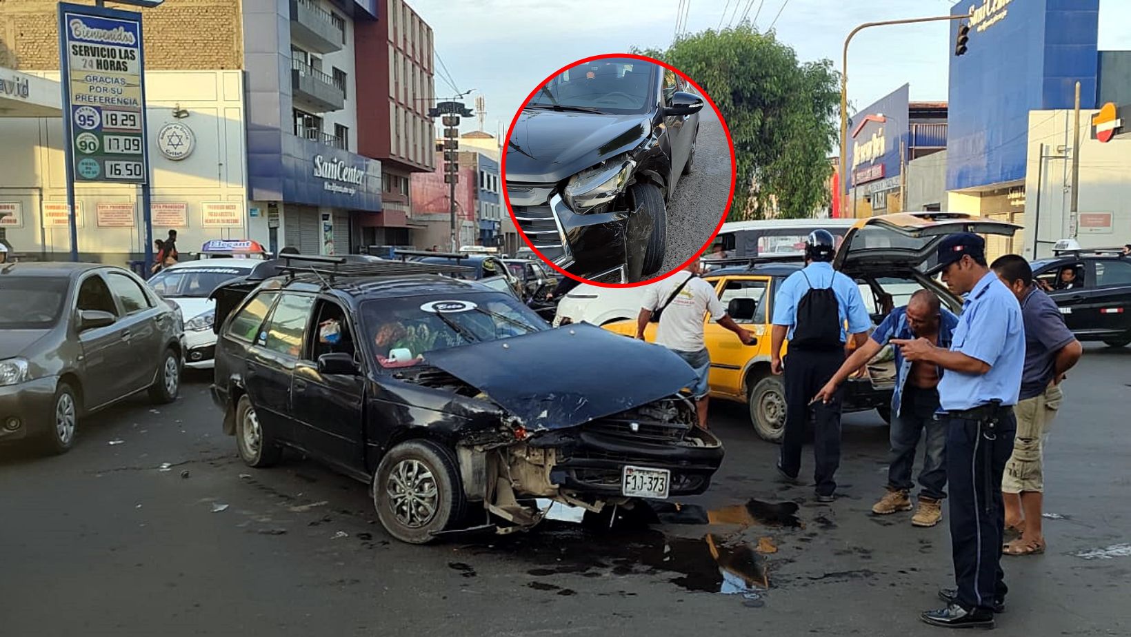 Trujillo: Accidente de tránsito deja dos personas heridas en la avenida América Oeste