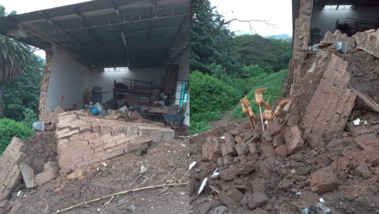 Gran Chimú: Colapsa colegio de Huancay en Marmot tras intensas lluvias