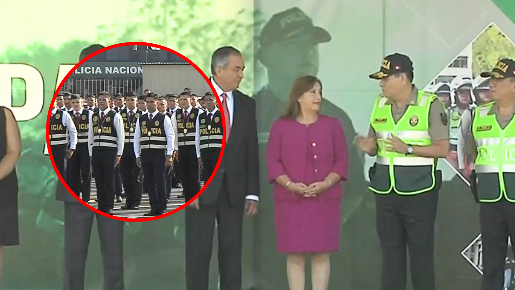 Lima: Dina Boluarte recibe 3500 policías para combatir delincuencia