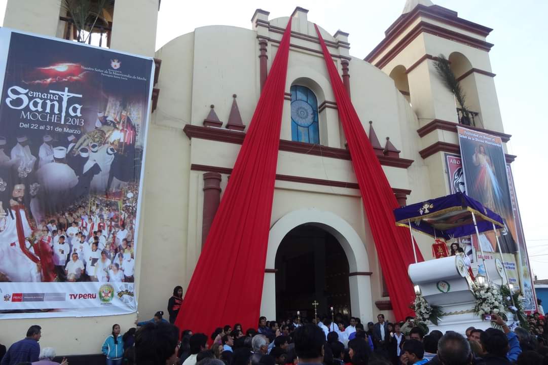 Moche inicia Semana Santa con la   celebración del Domingo de Ramos