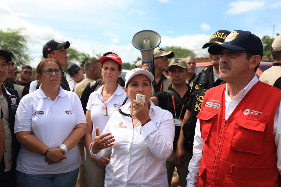 Piura: Dina Boluarte destina 500 millones de soles para atender emergencia tras lluvias