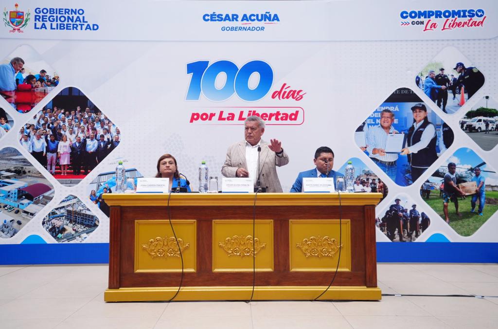 César Acuña cumple 100 días de gestión como gobernador de La Libertad mientras está en España