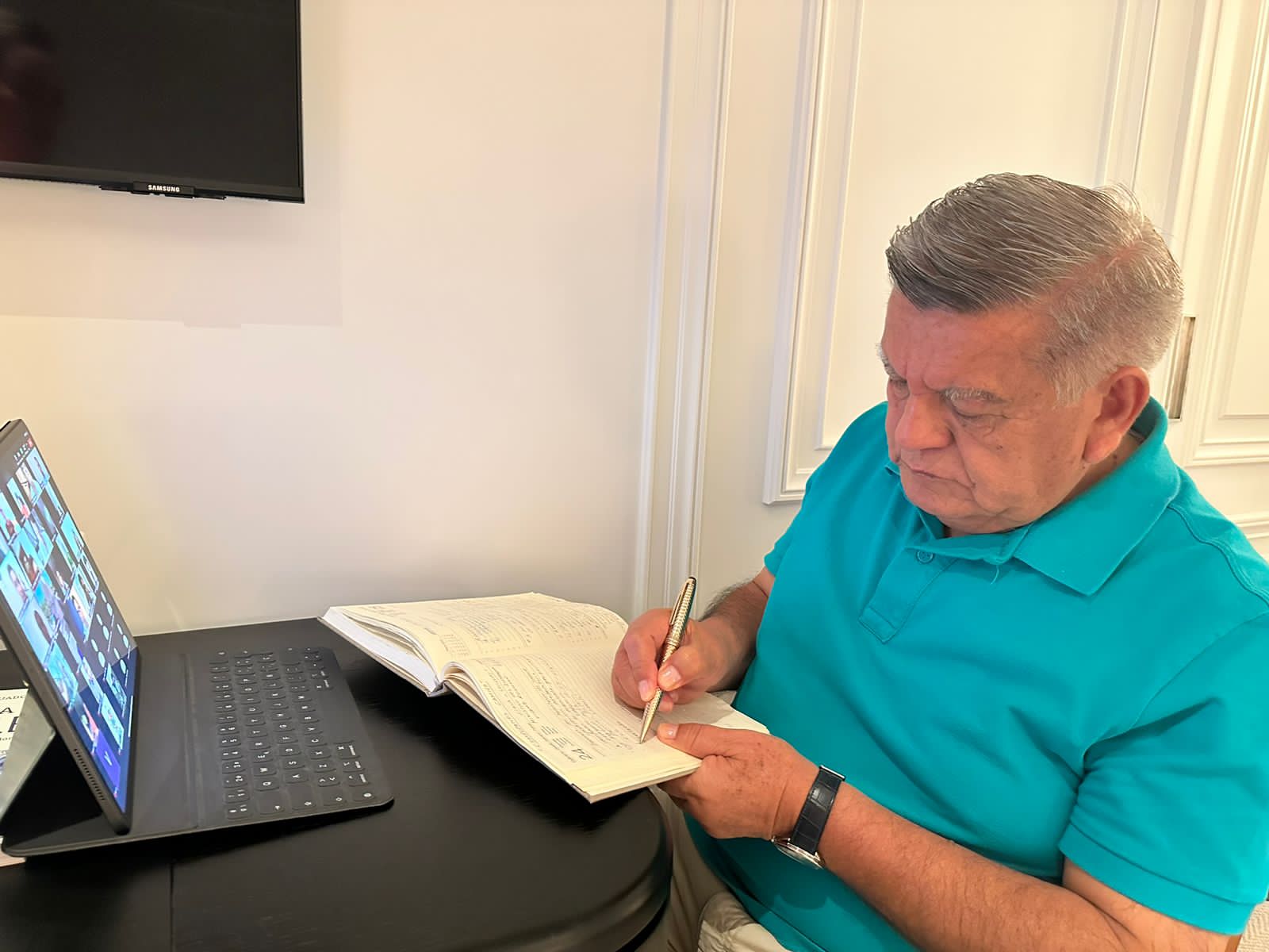 César Acuña desde España: "Estamos trabajando arduamente"