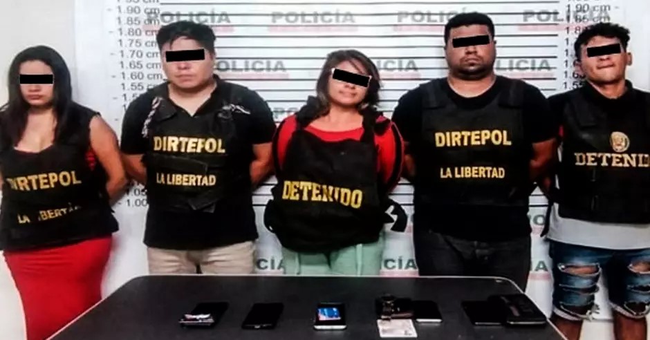 Trujillo: Cae policía junto a extorsionadores de "Los Buitres de Palermo"