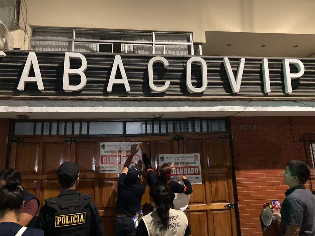 Trujillo: Clausuran por 30 días a la discoteca "Tabaco Vip" por exceder el aforo permitido