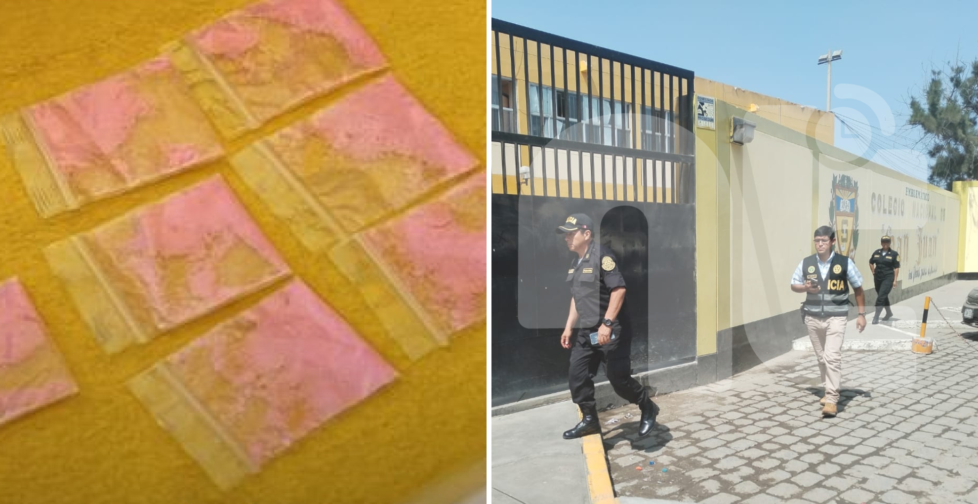 La Libertad: Menor de 16 años es detenido por posesión de droga en colegio San Juan de Trujillo
