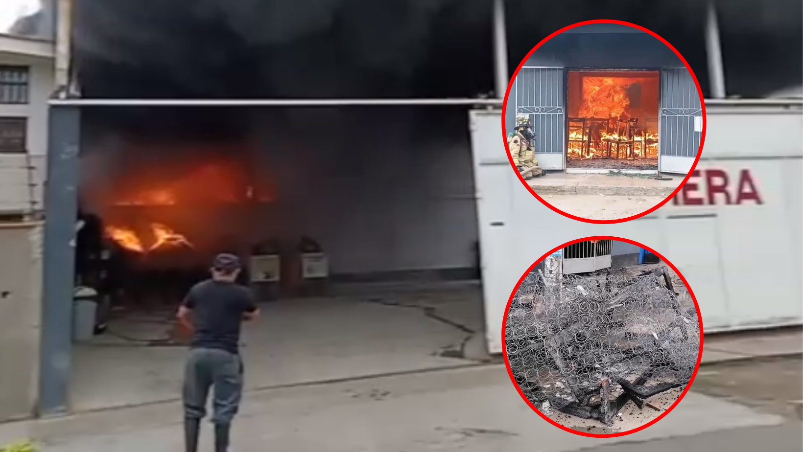 Trujillo: incendio deja en cenizas a mueblería en la av. Teodoro Valcárcel