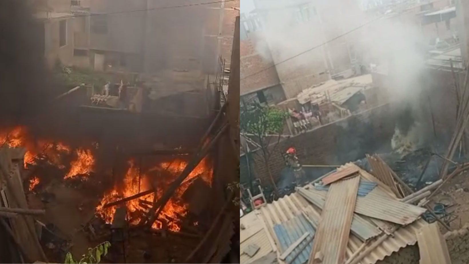 La Esperanza: incendio se registra en vivienda de la calle José Castelli