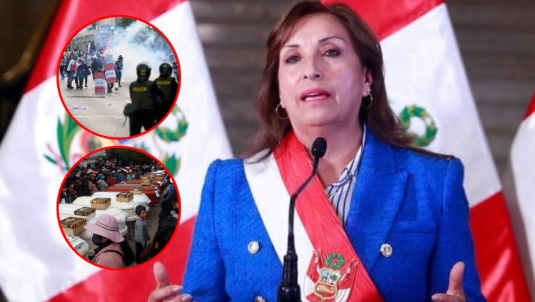 Dina Boluarte menciona que durante las protestas, su Gobierno promovió el diálogo y la paz