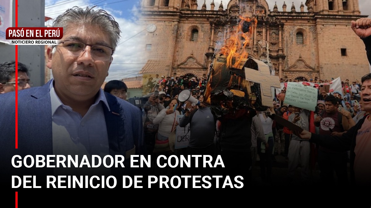 Pasó en el Perú | Gobernador de Cusco se pronunció en contra del reinicio de protestas