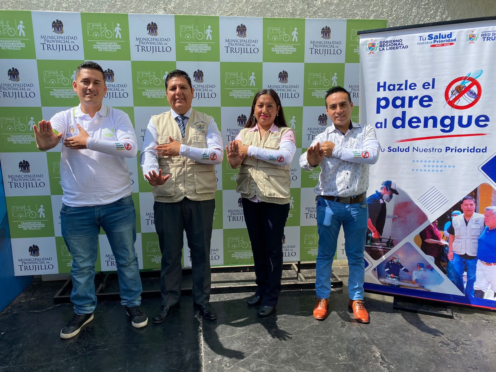 Red de Salud de Trujillo promoverá mensajes de prevención del dengue en bicicleteada y semáforos
