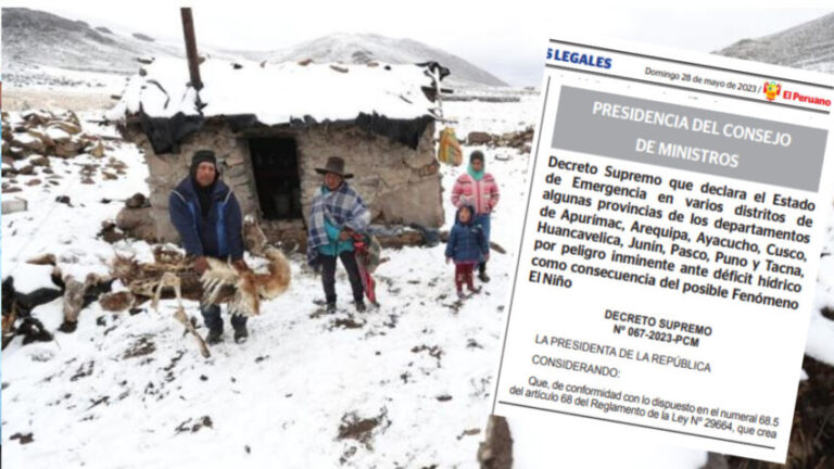 Cusco es declarada en emergencia por dos meses a causa de las lluvias y heladas