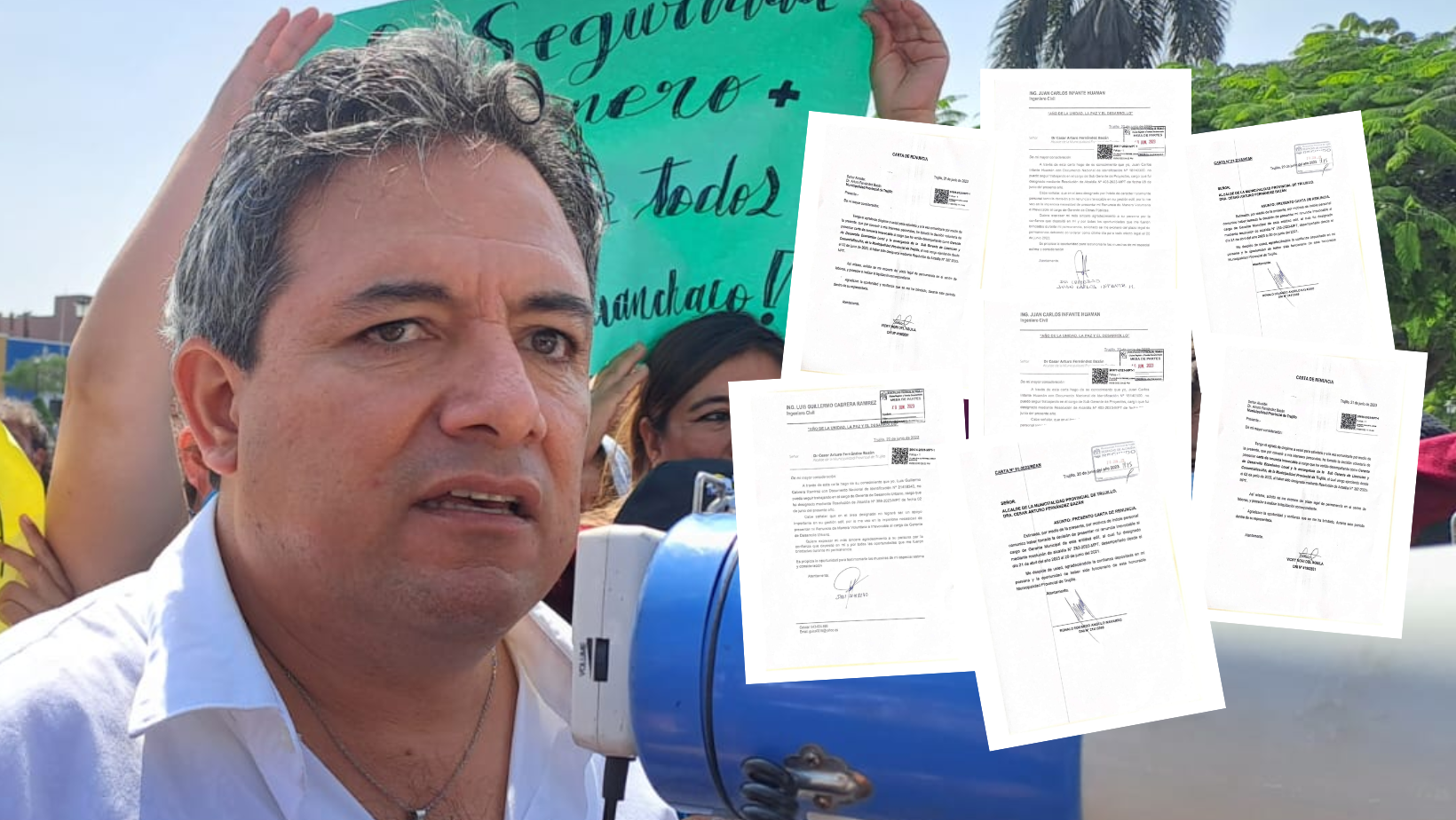 Renuncian siete funcionarios a la gestión del alcalde de Trujillo, Arturo Fernández