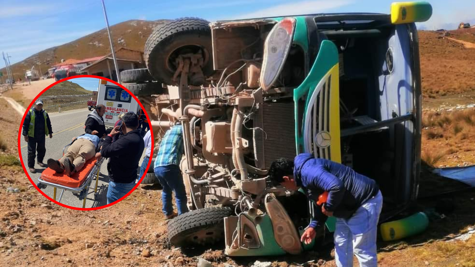 La Libertad: despiste de bus deja cinco pasajeros heridos en la vía Huamachuco - Quiruvilca