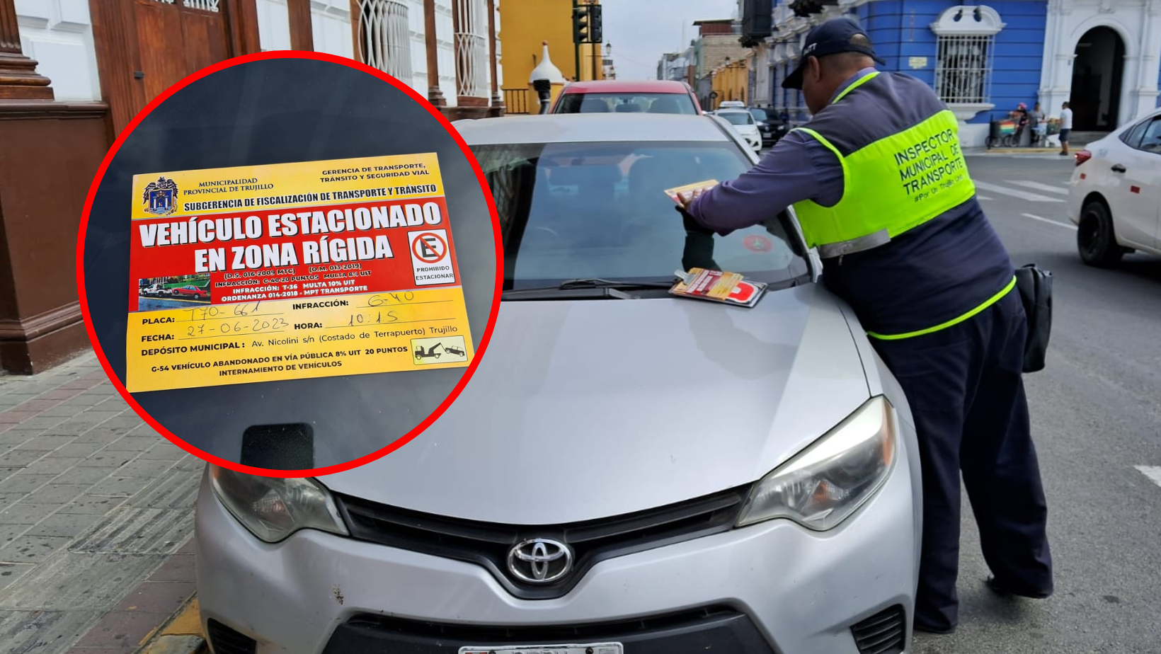 La Libertad: impondrán papeletas a vehículos estacionados en zonas rígidas de la plaza de Armas de Trujillo