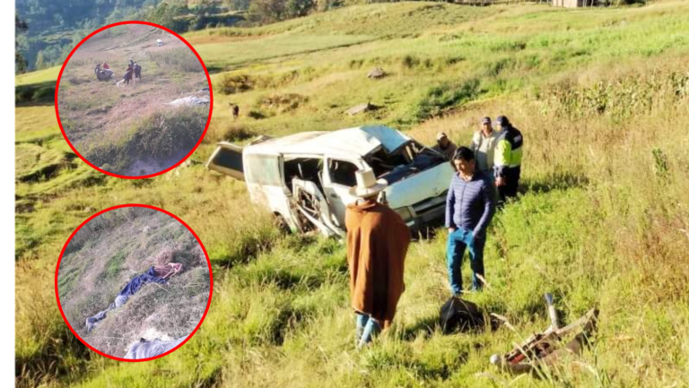 Otuzco: dos fallecidos y un herido de gravedad tras despiste de combi en la sierra liberteña