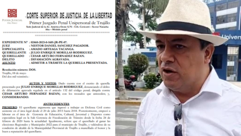 Alcalde de Trujillo es denunciado por el presunto delito de difamación