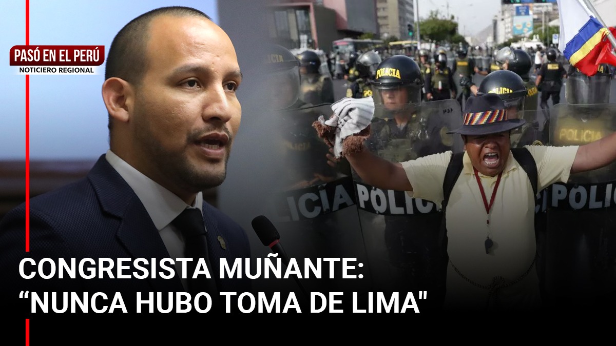 Pasó en el Perú | Desde Junín, congresista Muñante minimiza las próximas marchas contra el gobierno