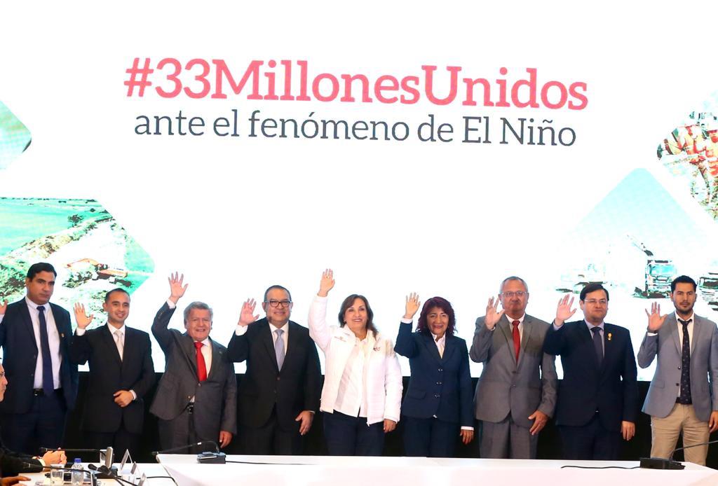 César Acuña en reunión con Dina Boluarte consigue 105 millones de soles para afrontar fenómeno El Niño
