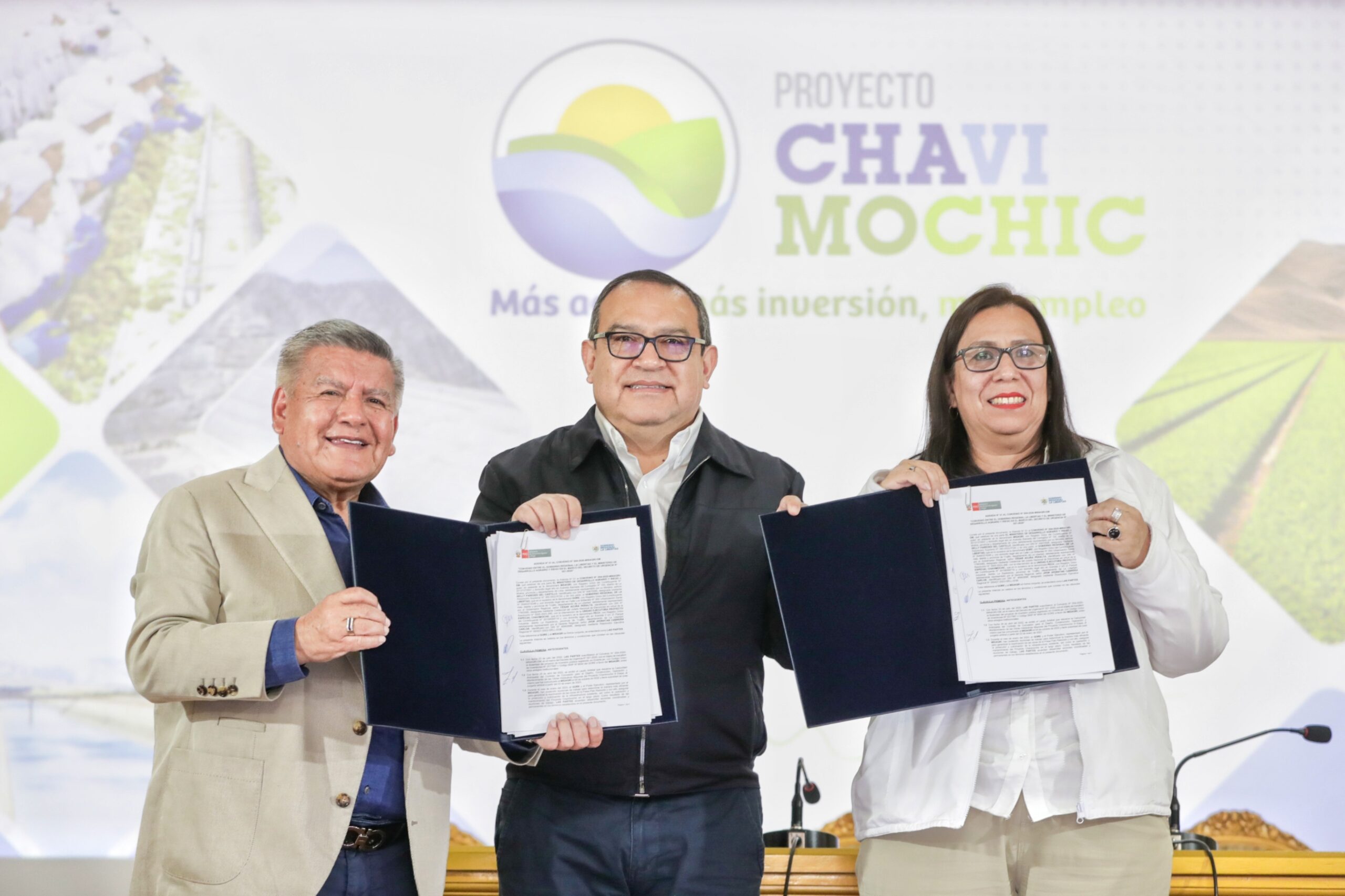 La Libertad: firman convenio para la ejecución de la III Etapa del Proyecto Chavimochic después de siete años
