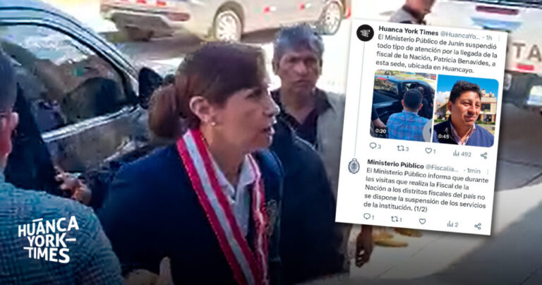 Junín: Ministerio Público suspendió por tres horas atención al público por llegada de fiscal de la Nación